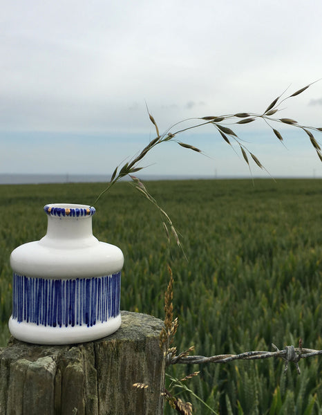Artisan Ceramics- Cobalt Blue Inkwell