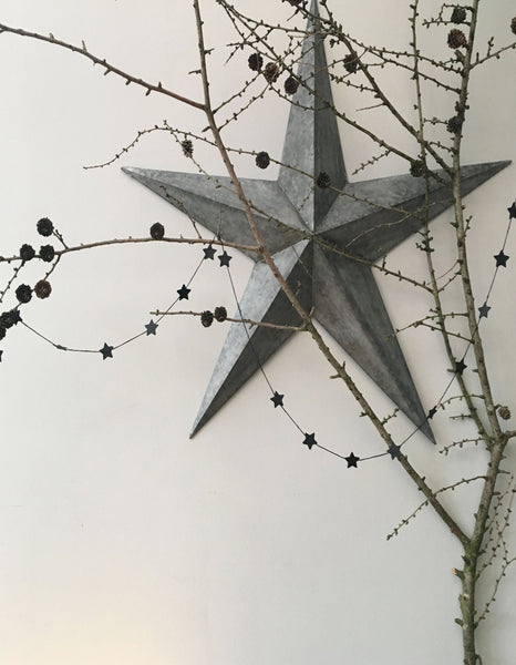 &MEAD Paper Star Garland: Black