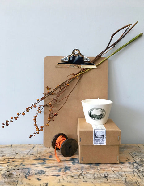 Each candle is loving protected within a hand decorated English Earthenware candle bowl...just perfect once your candle is finished for your special collections.